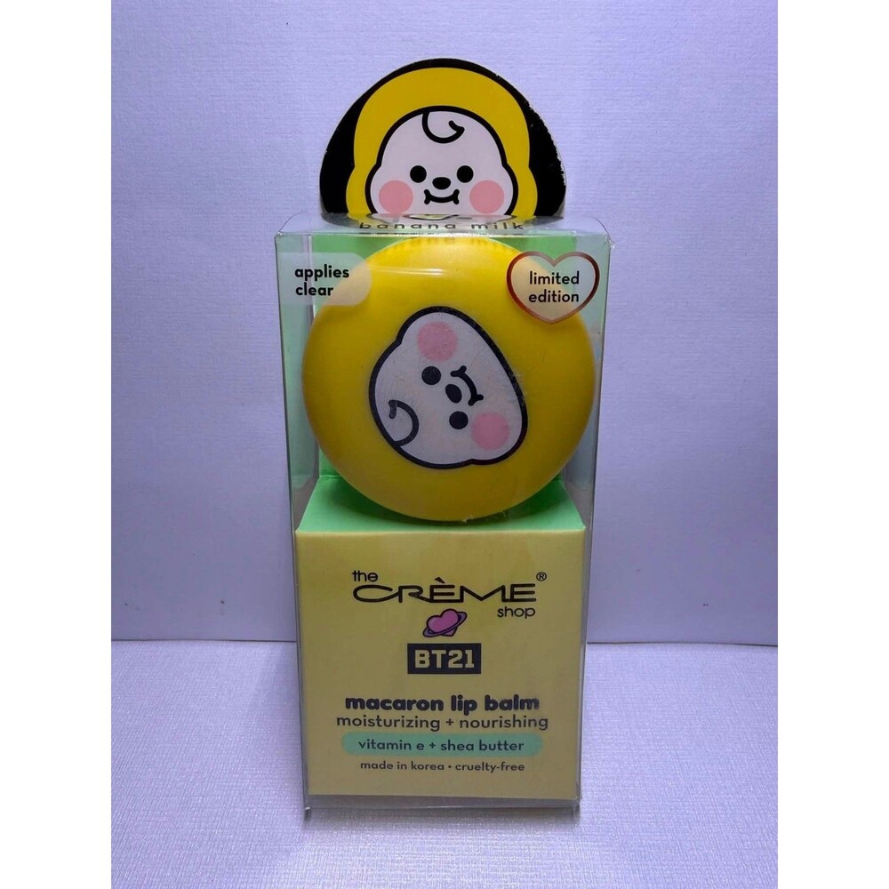 BT21 x The Crème Shop CHIMMY Macaron Lip Balm – Banana Milk – Limited Edition